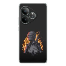 Чохол з картинкою "Герой Pubg" на Realme GT Neo 7 – В полум'ї