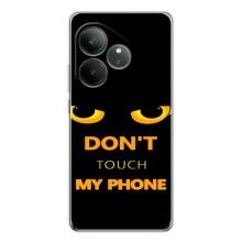Чехол с Прикольным принтом на Realme GT Neo 7 (Не трогай мой телефон)