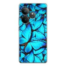 Чохол з принтом для ДжіТі Нео 7 - (Прикольні) (AlphaPrint) (Сині метелики)
