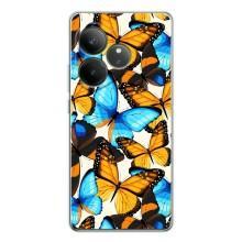 Чохол з принтом для ДжіТі Нео 7 - (Прикольні) (AlphaPrint) (Яскраві метелики)