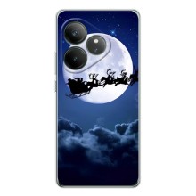 Чохол Санта Клаус для Realme GT Neo 7 (Санта - місяць)