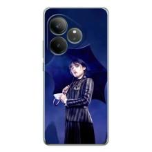 Чохли Венсдей на Realme GT Neo 7 Уенсдей (AlphaPrint) (Венздей з парасолькою)