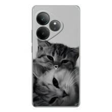 Чехол с рисунком кот на Realme GT Neo 7 (Пара котов)