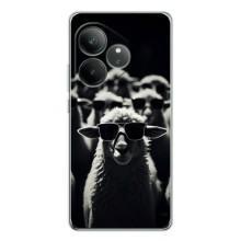 Чехол с принтом стильные животные для ДжиТи Нео 7 – Овечка в очках