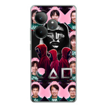 Чехол Гра в кальмара для Realme GT Neo 7 – Персонажи игры кальмара