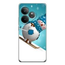 Новорічні Чохли для ДжіТі Нео 7 (VPrint) (Сніговик на лижах)