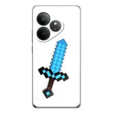 Чехлы для Realme GT Neo 7 (Персонажи Майн Крафт) – Меч