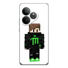 Чехлы для Realme GT Neo 7 (Персонажи Майн Крафт) – Зеленый мальчик