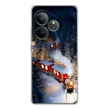 Силиконовый бампер на рождество для Realme GT Neo 7 – Поезд
