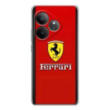 Силиконовый бампер с картинкой машины на Realme GT Neo 7 (Ferrari Logo)