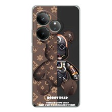 Силиконовый чехол для Realme GT Neo 7 (Медмедь Луи Виттон)