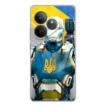 Силіконовий Чохол  на Realme GT Neo 7 (Я-Україна) (Український робокоп)