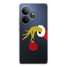 Зимние Чехлы для ДжиТи Нео 7 - прозрачный фон (Гринч с игрушкой)