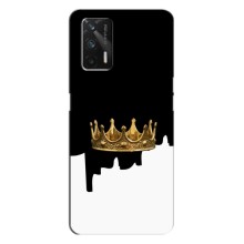 Чехол (Корона на чёрном фоне) для Реалми ГТ Нео – Золотая корона