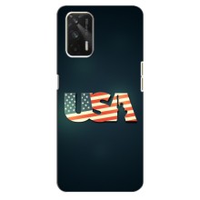 Чехол Флаг USA для Realme GT (USA)