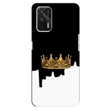 Чехол (Корона на чёрном фоне) для Реалми ГТ – Золотая корона
