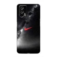 Чохол для Realme GT - з принтом Найк (AlphaPrint) (Найк червоний)