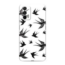 Чохол з пташками на Realme GT (VPrint) (Ластівки)