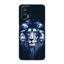 Чохол з картинкою ЛЕВ для Realme GT (VPrint) (Синій Лев)