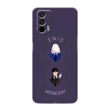 Чехлы Венсдей на Realme GT Уэнсдей (AlphaPrint) (Уэнздей и подруга)