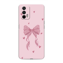 Чохол банти для Realme GT – Бант на рожевому