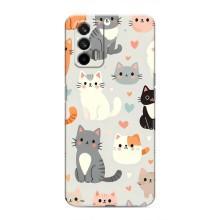 Чехол с рисунком кот на Realme GT – Коллаж котов