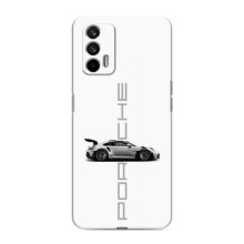 Чохол з авто Порше для Realme GT – білий порше