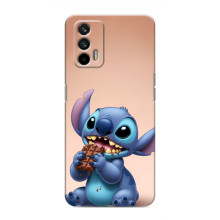Чехол с рисунком Стич для Realme GT – Стич с шоколадом
