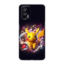 Чехол с Пикачу на Realme GT – Пикачу с мячом