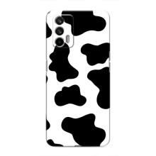 Чехол с принтом коровы на Реалми GT – Черный принт