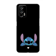 Чехол с принтом Стич на Realme GT – Стич на черном