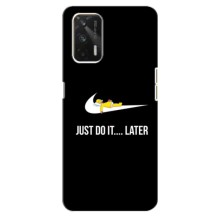 Силиконовый Чехол на Realme GT с картинкой Nike – Later