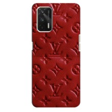 Текстурный Чехол Louis Vuitton для Реалми ГТ (Красный ЛВ)
