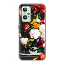 Брендновые Чехлы для Realme GT2 - (PREMIUMPrint) (Nike цветы)