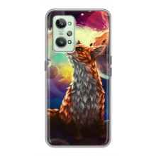 Чехлы с картинкой Лисички для Realme GT2 (VPrint) (Лисица в космосе)