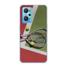 Чехлы с принтом Спортивная тематика для Realme GT2 – Ракетки теннис