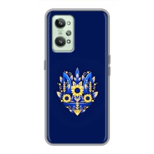 Чохли для Realme GT2 Укр. Символіка (AlphaPrint) (Квітковий Герб)