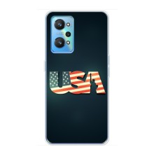 Чехол Флаг USA для Realme GT2 (USA)