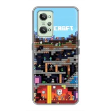 Чехол Майнкрафт на Realme GT2 (AlphaPrint) Minecraft (фон Minecraft)
