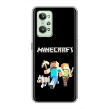 Чехол Майнкрафт на Realme GT2 (AlphaPrint) Minecraft (герои Minecraft)