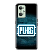 Чехол PUBG для Реалми ДжиТи 2 (AlphaPrint) (Лого PUBG)