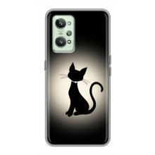 Чехол с принтом для Realme GT2 (AlphaPrint) Модные коты – Силуэт котика