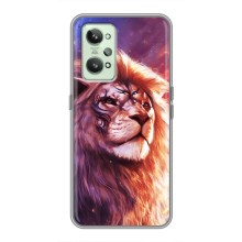 Чехол со Львом для Realme GT2 (VPrint) (Красочный Лев)