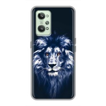 Чехол со Львом для Realme GT2 (VPrint) (Синий Лев)