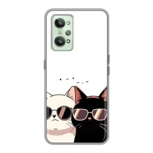 Чехол с рисунком кот на Realme GT2 (Коты в очках)