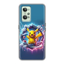 Чехол с Пикачу на Realme GT2 (Лого Пикачу)