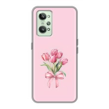 Чохол з розовим принтом для Realme GT2 (Букет квітів)