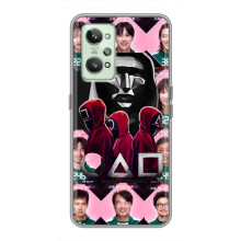 Чехол Гра в кальмара для Realme GT2 – Персонажи игры кальмара