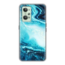 Мраморний чехол на Realme GT2 (VPrint) (Блакитний мрамор)