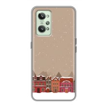 Новогодние, Праздничные Чехлы для Realme GT2 - 2024 год (Зимний город)